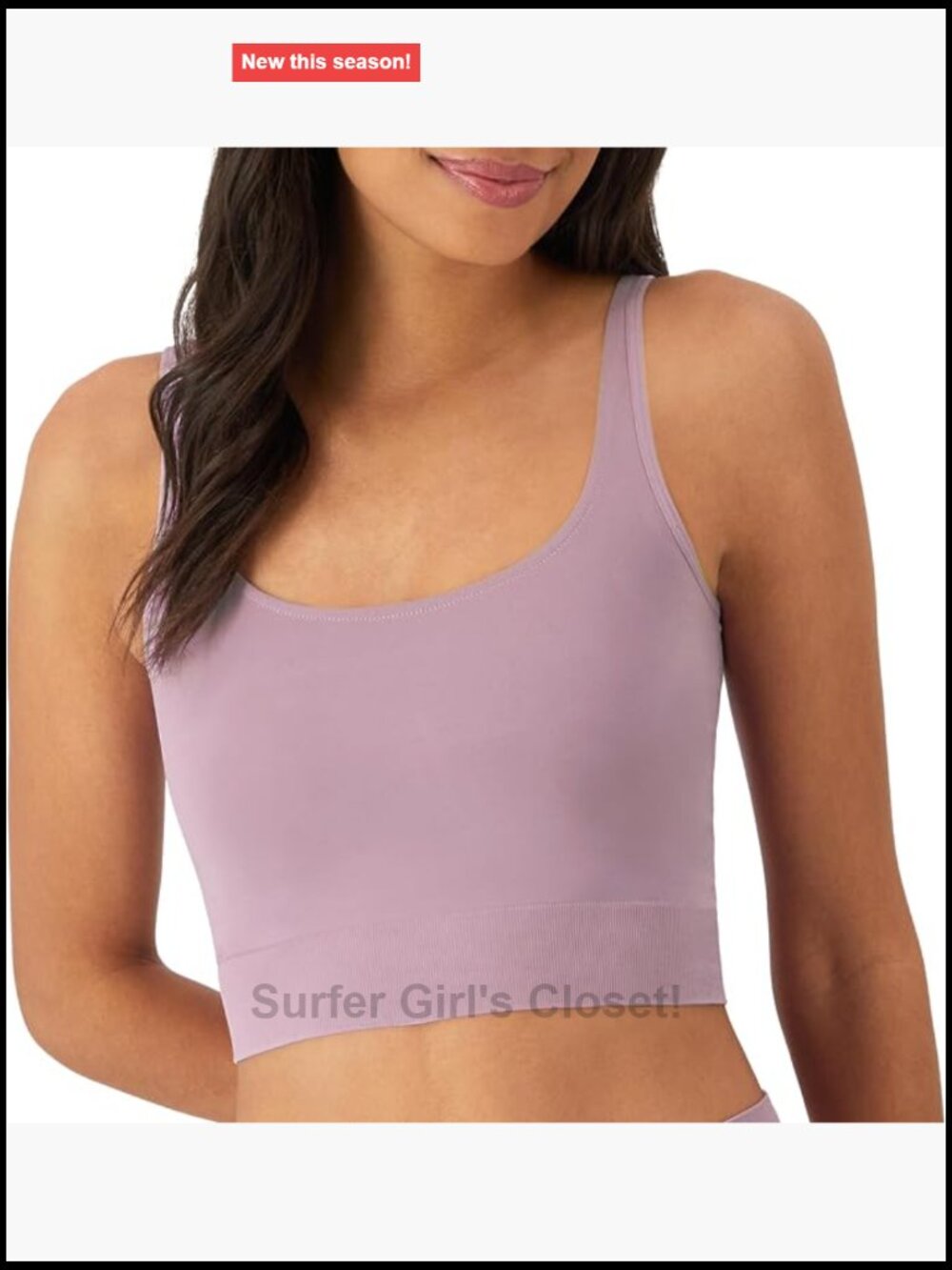 Seamless Cropped Cami Shapewear with Built-In Shelf Bra, Lightweight Nylon Blend